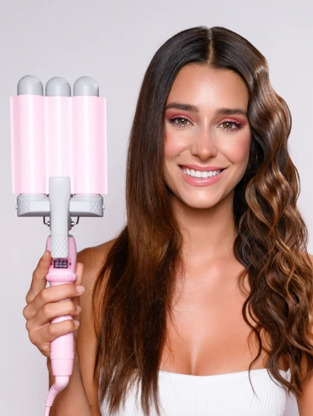 Mermade 1.25" Pink Triple-Barrel Waver Hair Styler